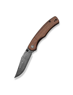 Nóż civivi clingman damascus guibourtia wood