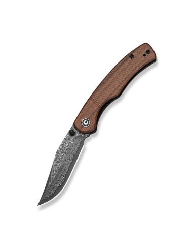 Nóż civivi clingman damascus guibourtia wood