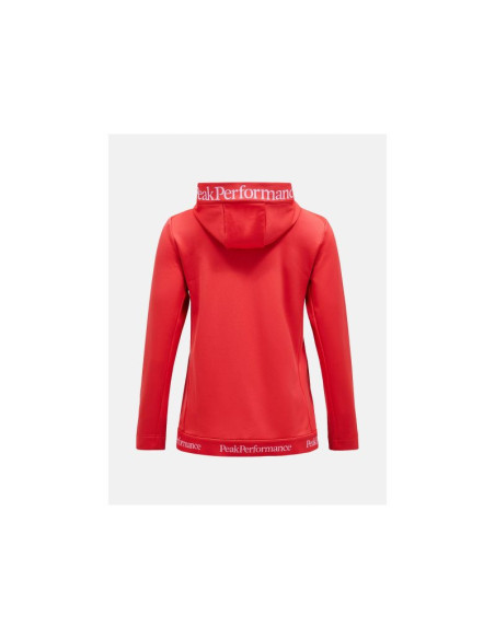 Bluza peak performance rider tech zip hood women czerwony