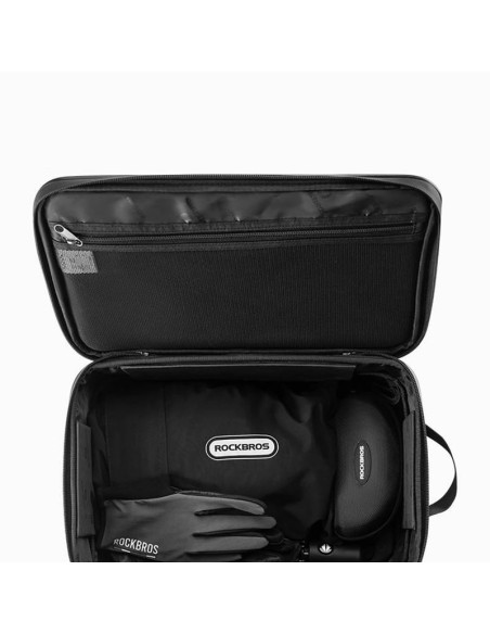 Torba rowerowa rockbros a30 road to sky składana na bagażnik 15-30 l - szara