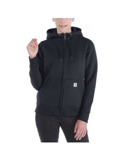 Bluza z kapturem damska carhartt clarksburg zip sweatshirt - black