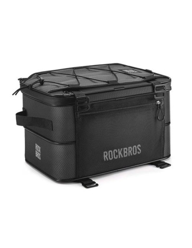 Rockbros torba na bagażnik 15-30 l składana czarna