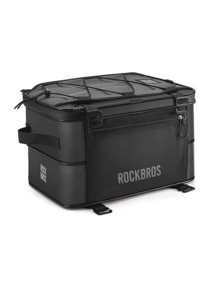 Rockbros torba na bagażnik 15-30 l składana czarna