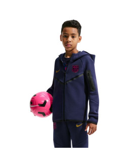 Bluza dla dzieci nike fc barcelona tech fleece granatowa ii3722 498