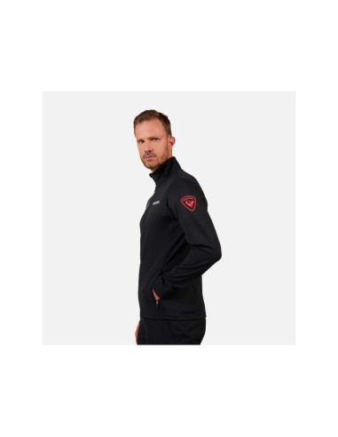 Bluza męska męska rossignol hero mid layer stretch jkt czarna