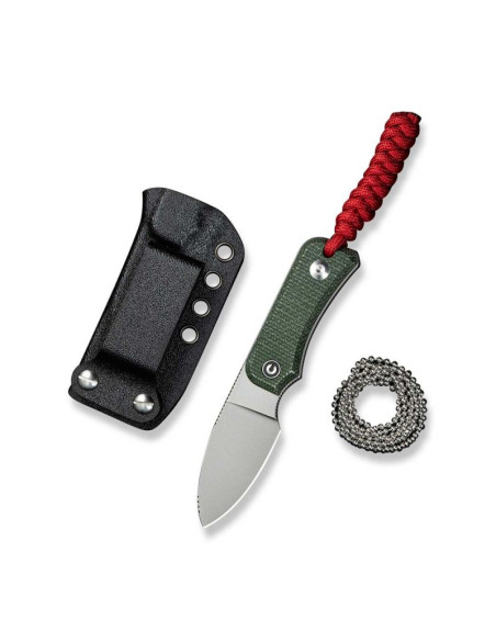 Nóż civivi baby banter fixed blade n-v g10 green