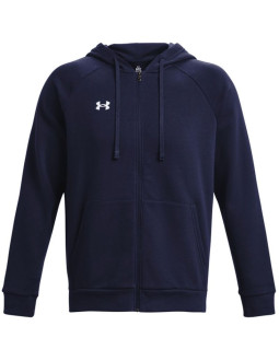 Bluza męska under armour rival fleece fz hoodie granatowa 1379767 410