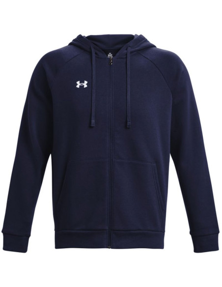 Bluza męska under armour rival fleece fz hoodie granatowa 1379767 410