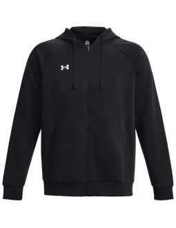 Bluza męska under armour rival fleece fz hoodie czarna 1379767 001