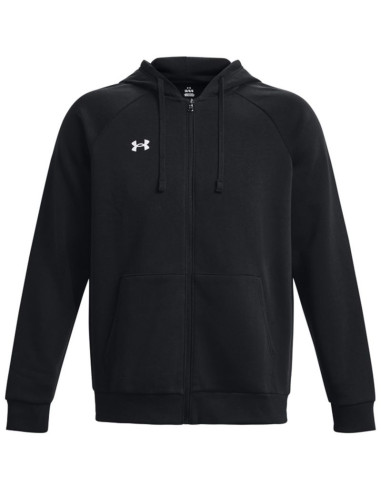 Bluza męska under armour rival fleece fz hoodie czarna 1379767 001