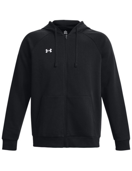 Bluza męska under armour rival fleece fz hoodie czarna 1379767 001
