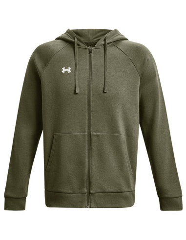 Bluza męska under armour rival fleece fz hoodie khaki 1379767 390