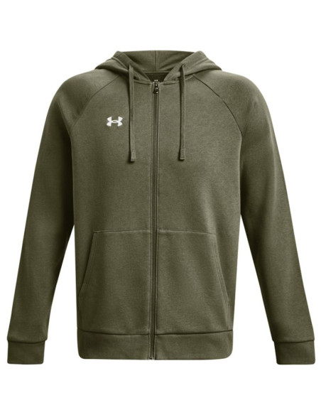 Bluza męska under armour rival fleece fz hoodie khaki 1379767 390