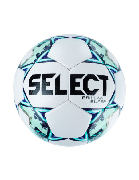 Piłka nożna select brillant super 5 biało-granatowo-zielona 19215