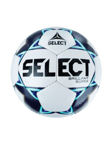 Piłka nożna select brillant super 5 biało-granatowo-zielona 19215