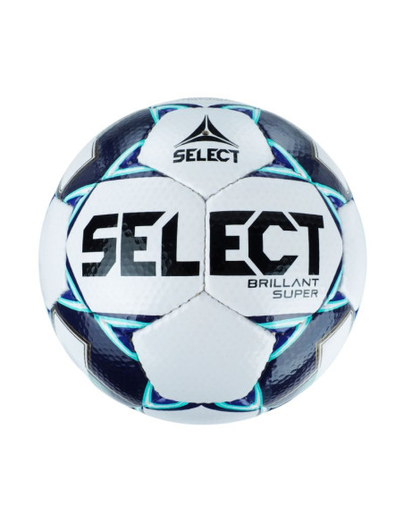 Piłka nożna select brillant super 5 biało-granatowo-zielona 19215