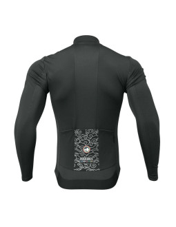 Bluza rowerowa rockbros tlwt001 road to sky wiatroszczelna ocieplana s - czarna 2