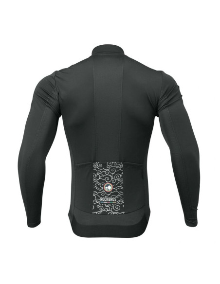 Bluza rowerowa rockbros tlwt001 road to sky wiatroszczelna ocieplana s - czarna