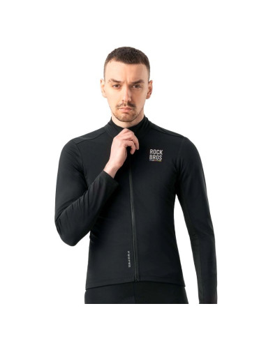 Bluza rowerowa rockbros tlwt001 road to sky wiatroszczelna ocieplana s - czarna