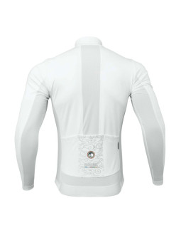 Bluza rowerowa rockbrs tlwt001 road to sky wiatroszczelna, ocieplana, s - biała 2