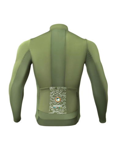 Bluza rowerowa rockbros tlwt001 road to sky wiatroszczelna ocieplana m - zielona