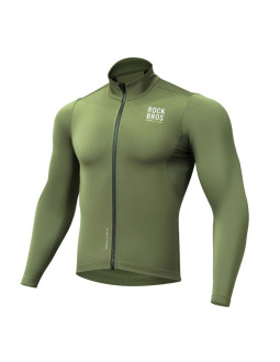 Bluza rowerowa rockbros tlwt001 road to sky wiatroszczelna ocieplana l - zielona