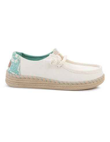 Heydude wendy espadrille hibiscus egret/multi 45237-0ni
