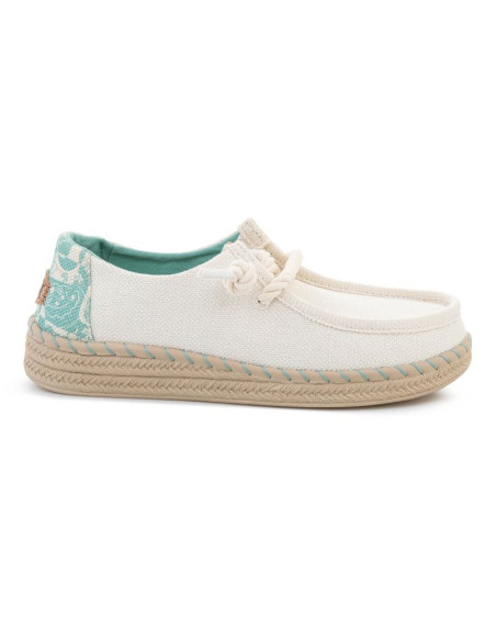 Heydude wendy espadrille hibiscus egret/multi 45237-0ni