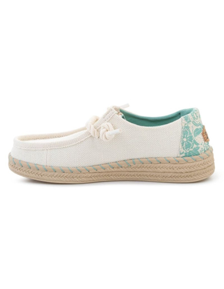 Heydude wendy espadrille hibiscus egret/multi 45237-0ni