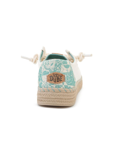 Heydude wendy espadrille hibiscus egret/multi 45237-0ni