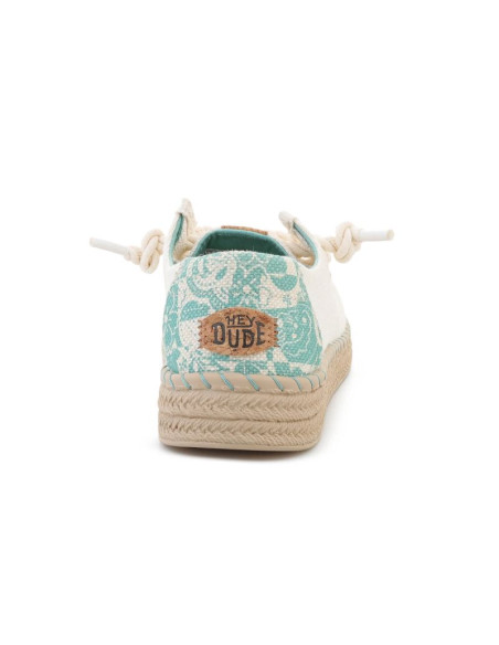 Heydude wendy espadrille hibiscus egret/multi 45237-0ni