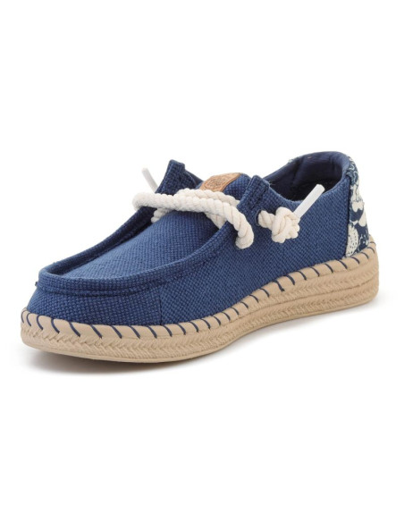 Heydude wendy espadrille hibiscus ensign blue/multi 45237-4zl