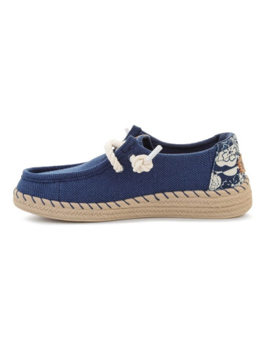 Heydude wendy espadrille hibiscus ensign blue/multi 45237-4zl
