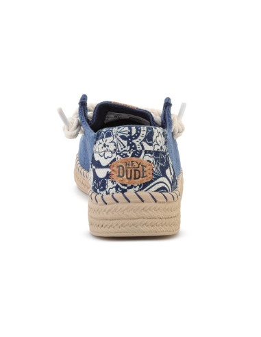 Heydude wendy espadrille hibiscus ensign blue/multi 45237-4zl