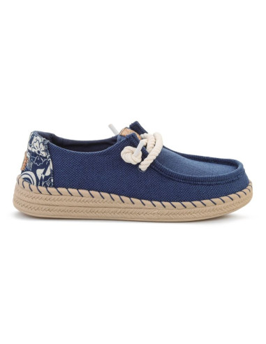 Heydude wendy espadrille hibiscus ensign blue/multi 45237-4zl