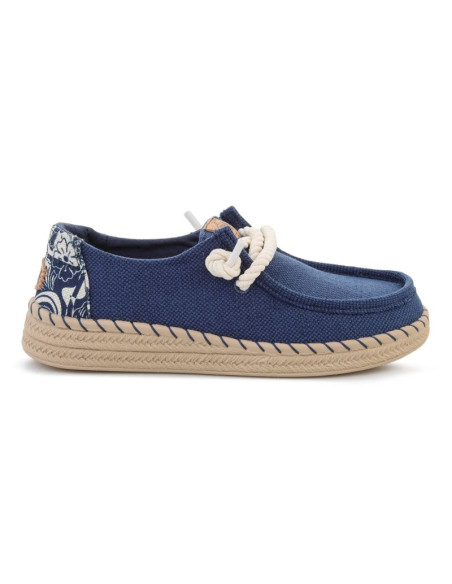 Heydude wendy espadrille hibiscus ensign blue/multi 45237-4zl