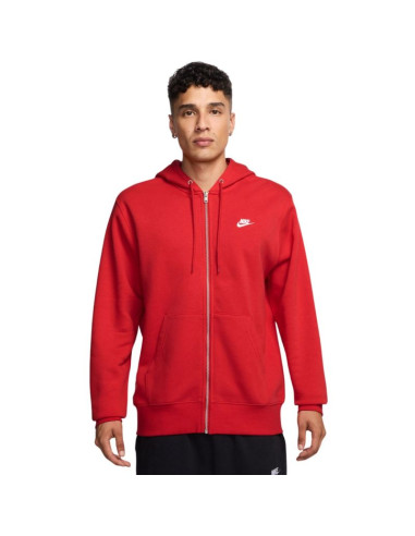 Bluza męska nike club bb fz hoodie czerwona fn3861 657 m