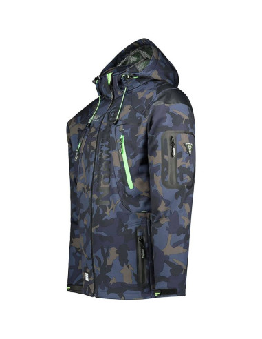 Kurtka męska granatowa softshell geographical norway techno (wu4549h-gn-navy-green)