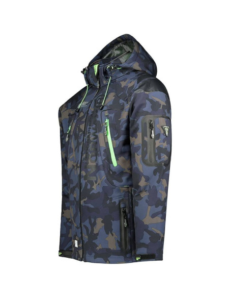 Kurtka męska granatowa softshell geographical norway techno (wu4549h-gn-navy-green)