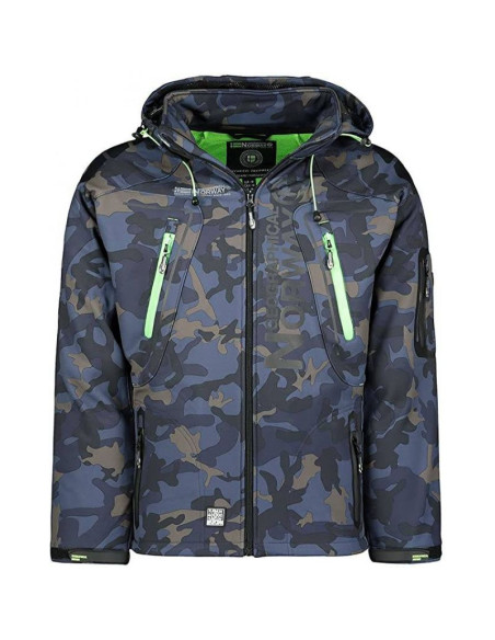 Kurtka męska granatowa softshell geographical norway techno (wu4549h-gn-navy-green)