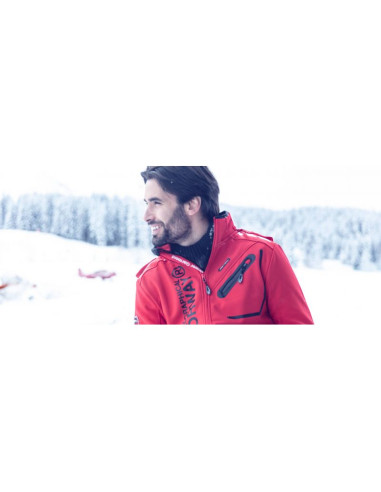 Kurtka męska granatowa softshell geographical norway techno (wu4549h-gn-navy-green)