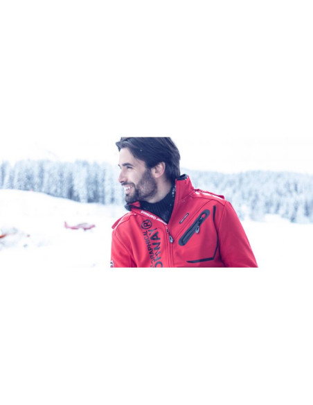 Kurtka męska granatowa softshell geographical norway techno (wu4549h-gn-navy-green)