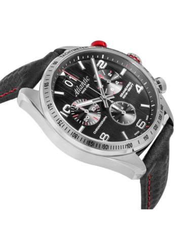 Zegarek męski atlantic grand prix chrono 55463.41.65 + box