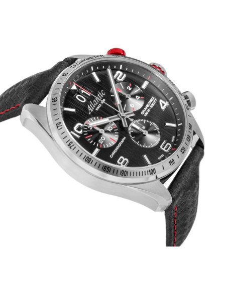 Zegarek męski atlantic grand prix chrono 55463.41.65 + box