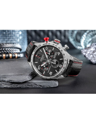 Zegarek męski atlantic grand prix chrono 55463.41.65 + box