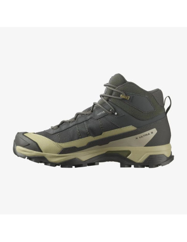 Buty turystyczne salomon x ultra 5 mid gtx - peat/gray green/blue