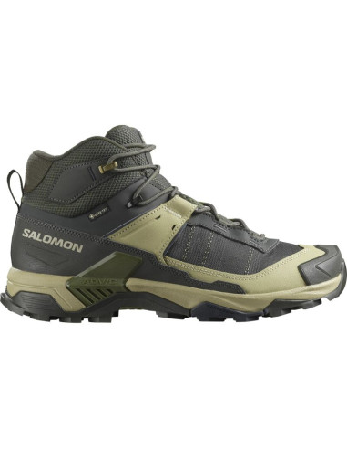 Buty turystyczne salomon x ultra 5 mid gtx - peat/gray green/blue