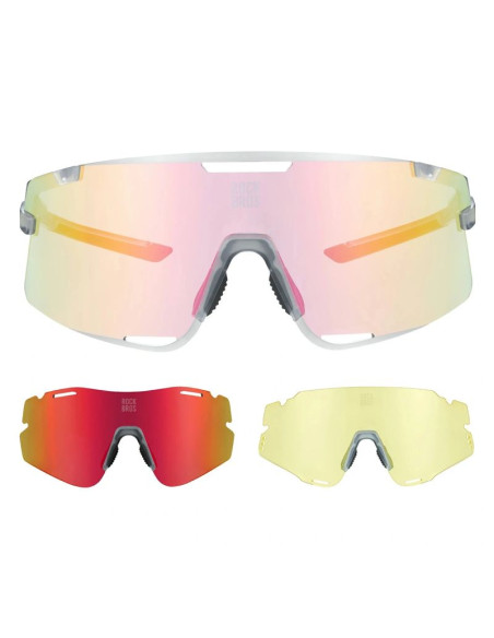 Okulary rowerowe rockbros sp338 road to sky z wymiennymi soczewkami - szare