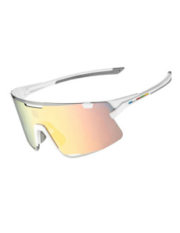 Okulary rowerowe rockbros sp338 road to sky z wymiennymi soczewkami - kremowe