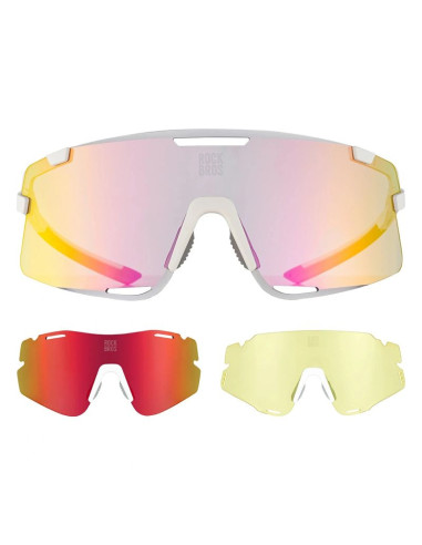 Okulary rowerowe rockbros sp338 road to sky z wymiennymi soczewkami - kremowe